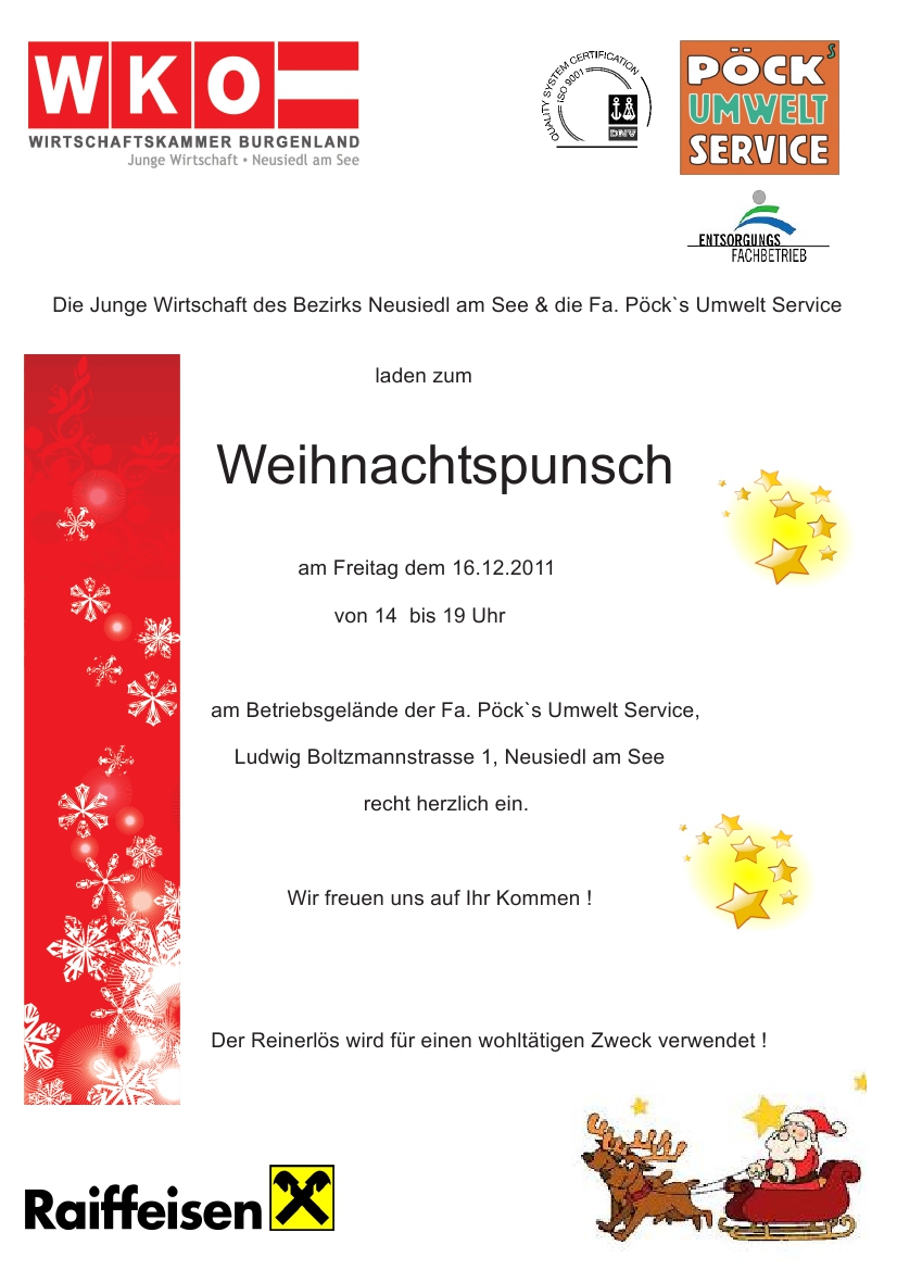 Junge Wirtschaft Weihnachtspunsch